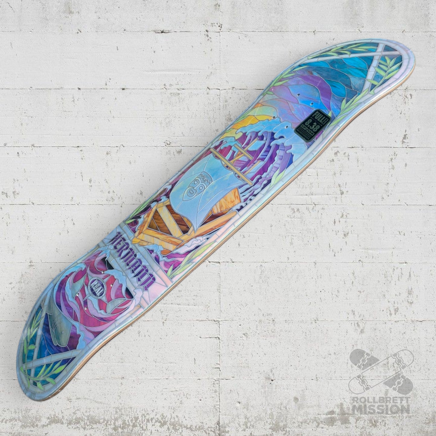 Real Hermann Stene Holographic Rainbow Foil Cathedral 8.38 Deck