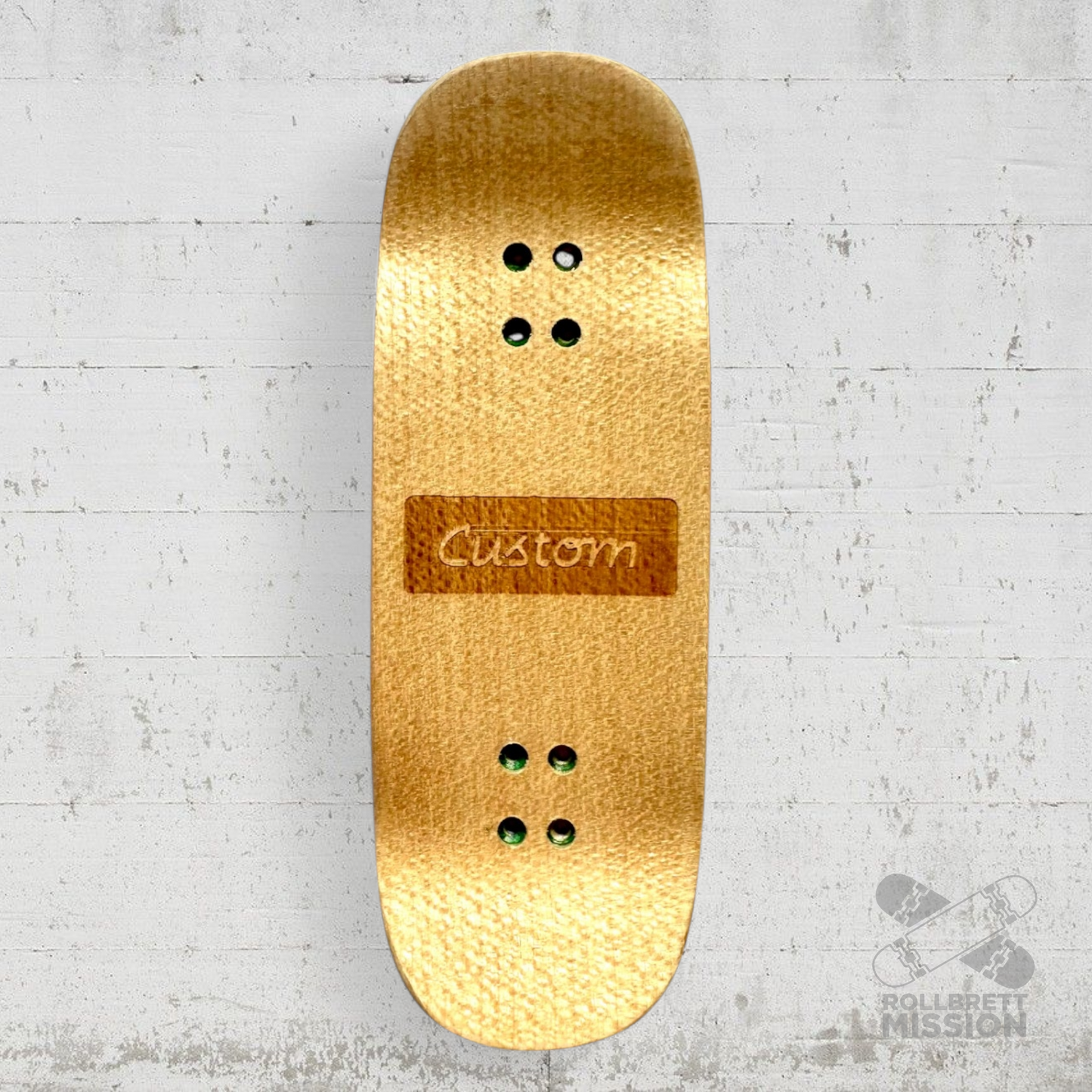 Custom x Rollbrett Mission Fingerboard Deck Shop Spirit 34mm Boxy Shape