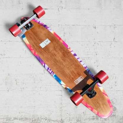 Long Island Woodstock Kicktail 9.0" x 36" Complete Cruiser Longboard