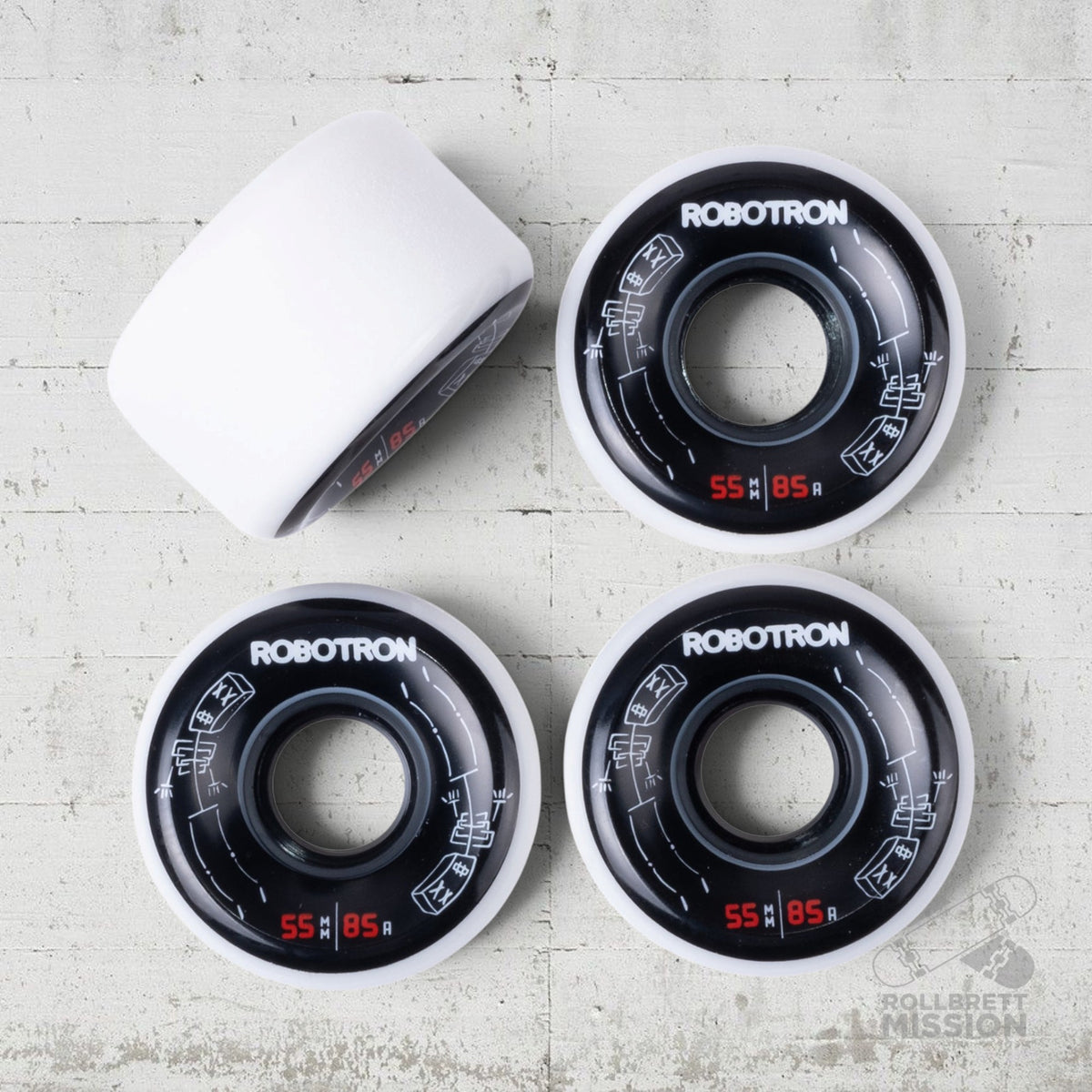 Robotron Skeleton Cruiser Wheels 55mm 85A