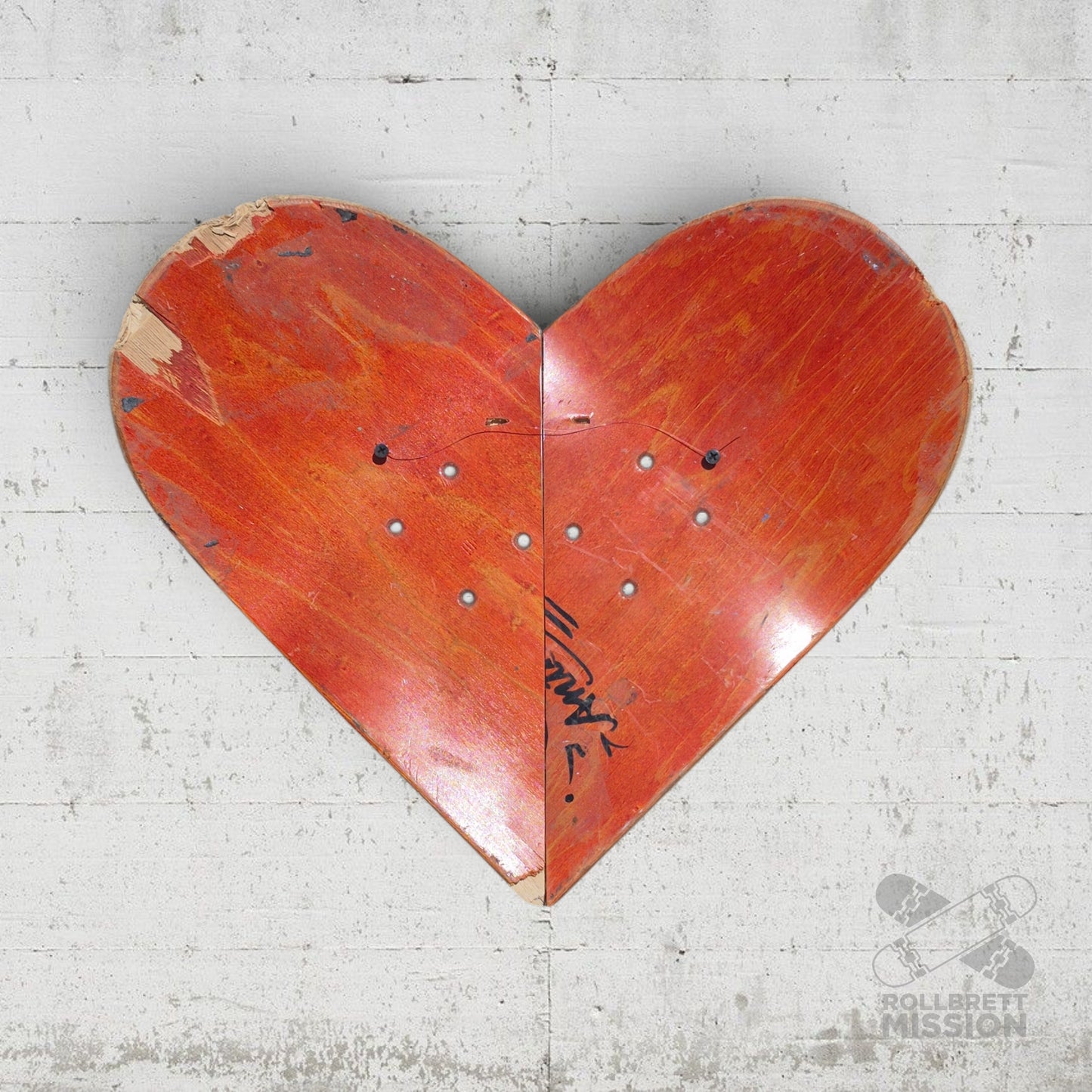 Skateback Upcycling Deko Herz Skateheart Skateboard Wandschmuck #11