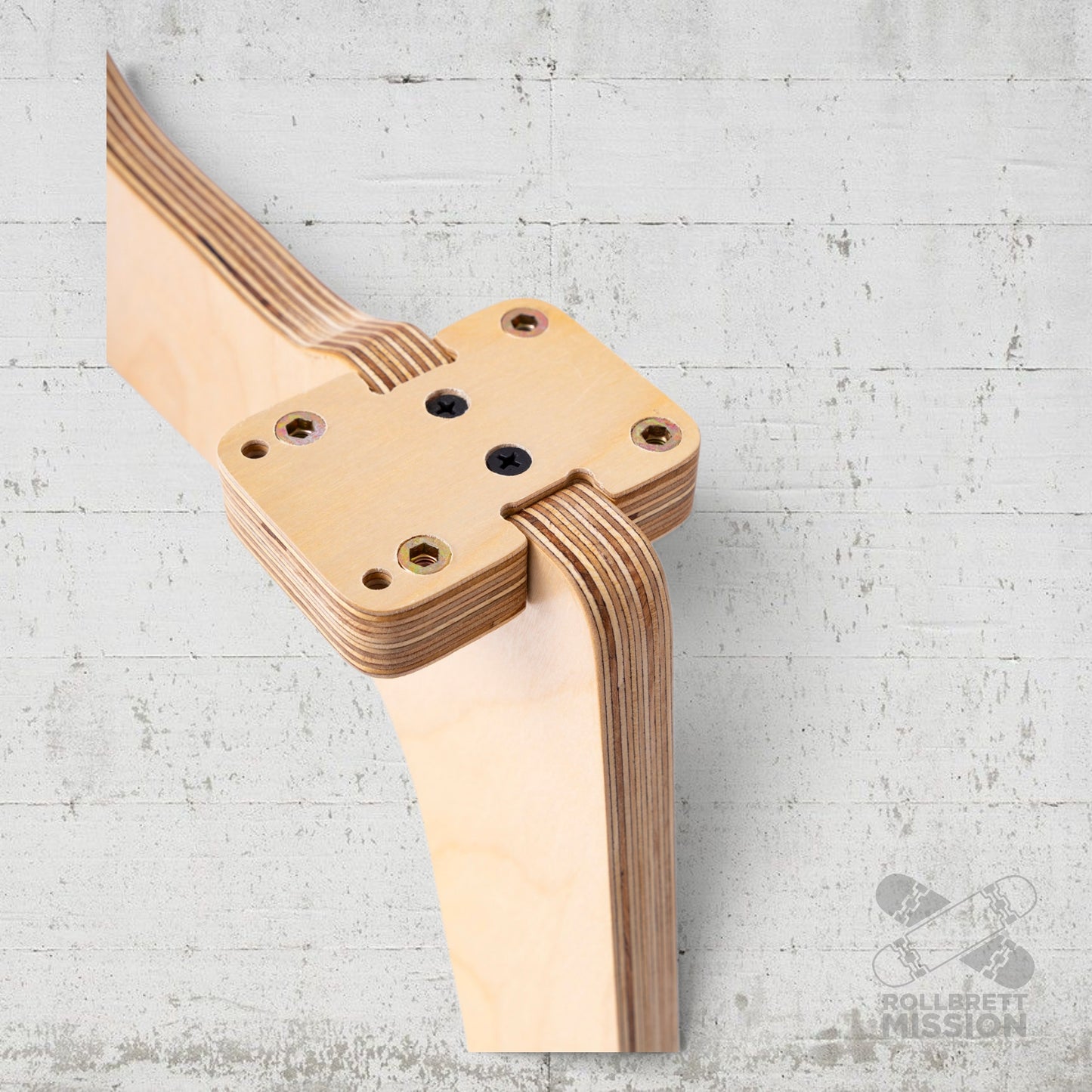 Wooden Skateboard Bench - Beine aus Holz für Sitzbank