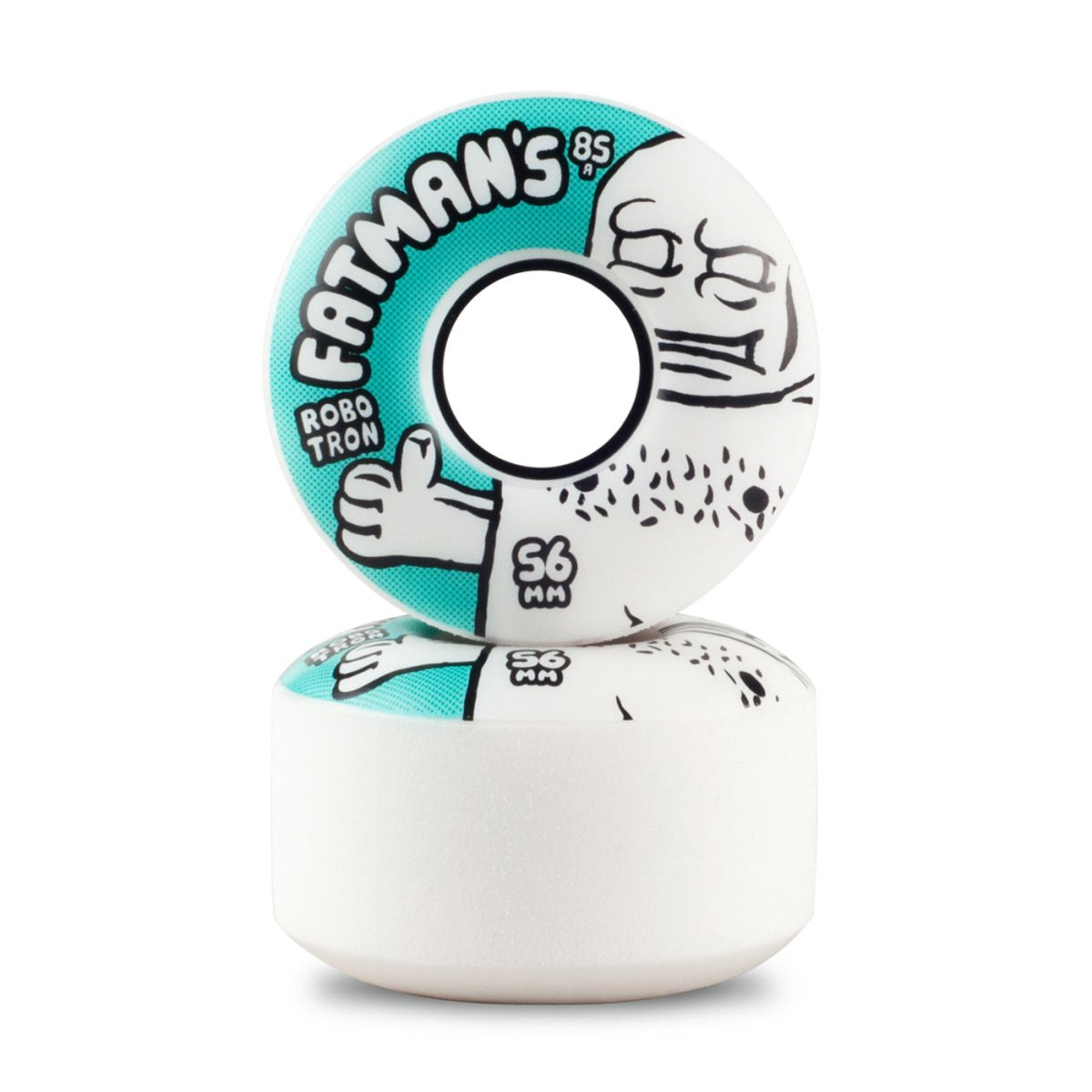 Robotron Cruiser Wheels Fatman 56mm 85a green - Skateboard-Rollen - Rollbrett Mission