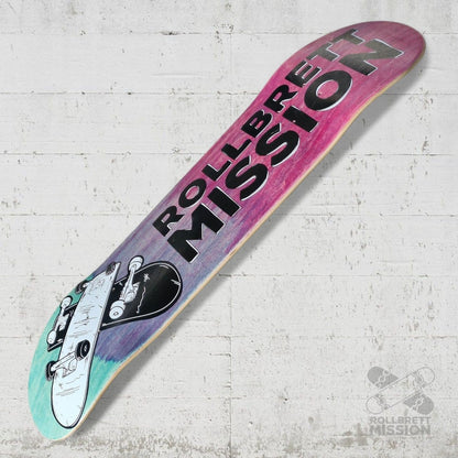 Rollbrett Mission 3D Logo 8.0 Short Twintail Deck - Skateboard - Decks - Rollbrett Mission