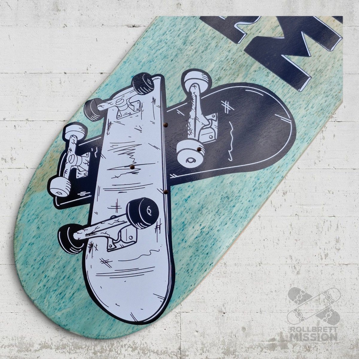 Rollbrett Mission 3D Logo 8.25 Deck - Skateboard - Decks - Rollbrett Mission