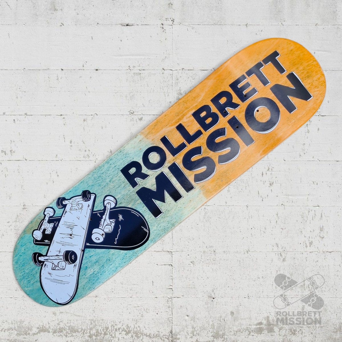 Rollbrett Mission 3D Logo 8.25 Deck - Skateboard - Decks - Rollbrett Mission