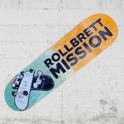 Rollbrett Mission 3D Logo 8.25 Deck - Skateboard - Decks - Rollbrett Mission