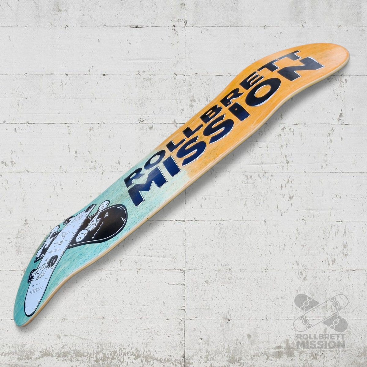 Rollbrett Mission 3D Logo 8.25 Deck - Skateboard - Decks - Rollbrett Mission