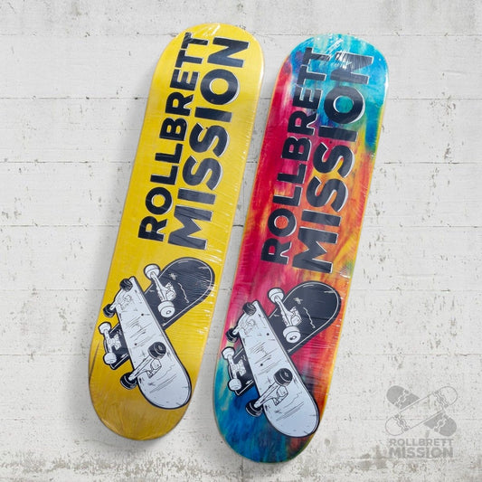 Rollbrett Mission 3D Logo 8.25 Deck - Skateboard - Decks - Rollbrett Mission