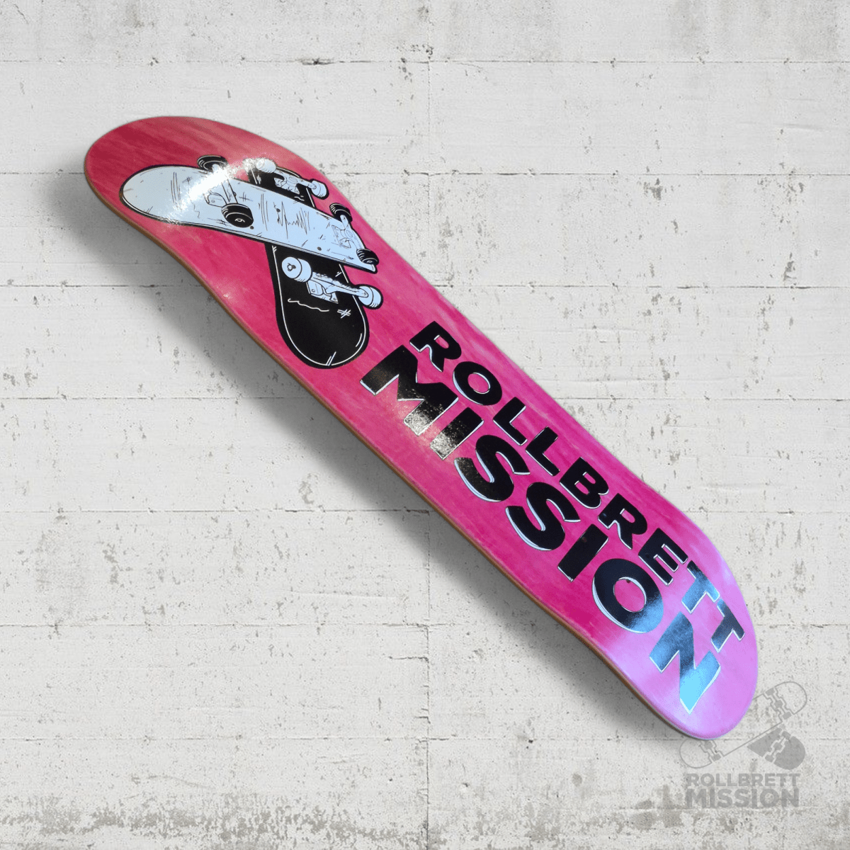 Rollbrett Mission 3D Logo 8.5 Deck - Skateboard - Decks - Rollbrett Mission