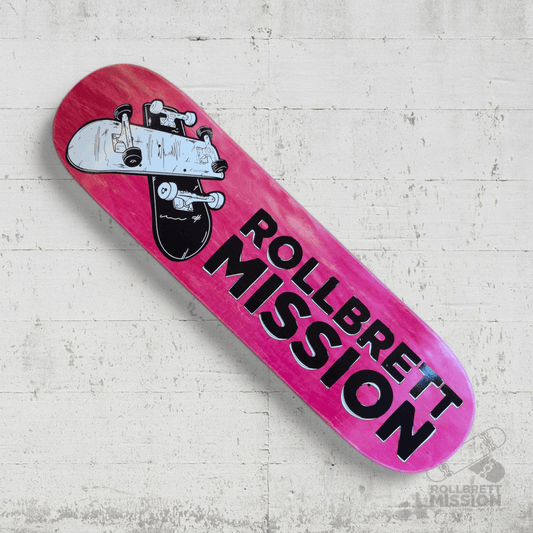 Rollbrett Mission 3D Logo 8.5 Deck - Skateboard - Decks - Rollbrett Mission