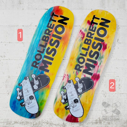 Rollbrett Mission 3D Logo Acid 10.0 Old School Deck - Skateboard - Decks - Rollbrett Mission