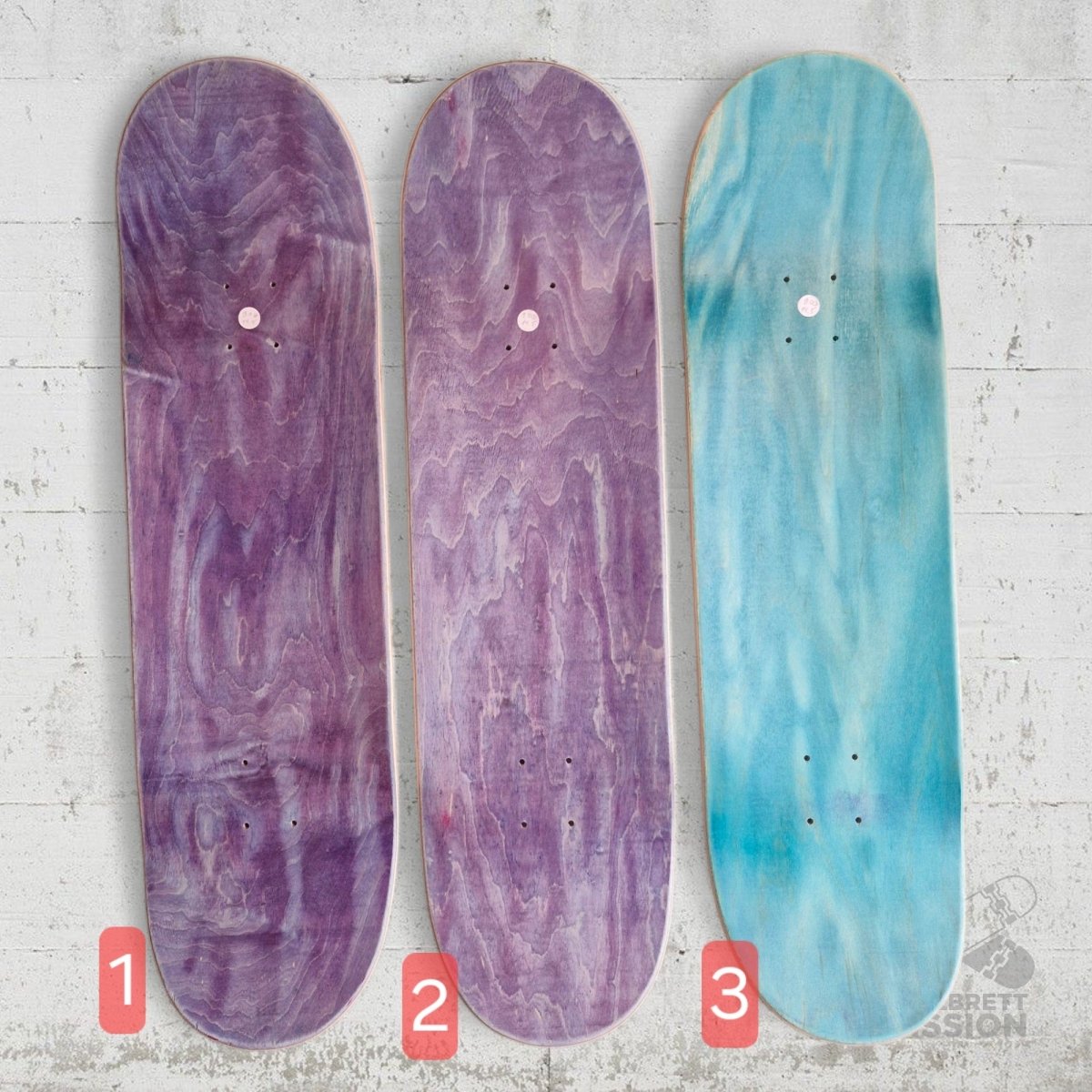 Rollbrett Mission 3D Logo Acid 9.0 Deck - Skateboard - Decks - Rollbrett Mission