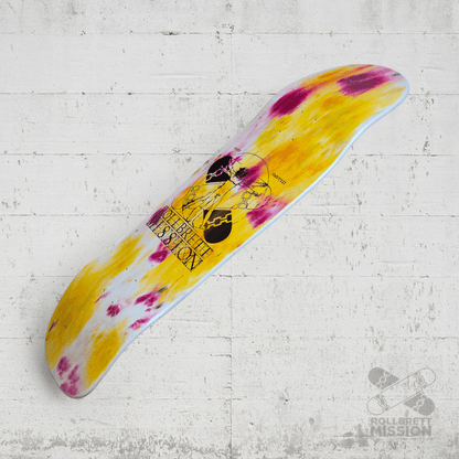 Rollbrett Mission ALTE SCHULE Vitruvian 10.0 Old School Deck Acid gelb - Skateboard - Decks - Rollbrett Mission