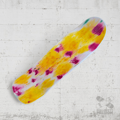 Rollbrett Mission ALTE SCHULE Vitruvian 10.0 Old School Deck Acid gelb - Skateboard - Decks - Rollbrett Mission