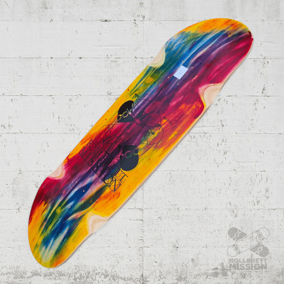 Rollbrett Mission BREITER BUBE Acid Stain Wheel Wells 10.5 Deck - Skateboard - Decks - Rollbrett Mission