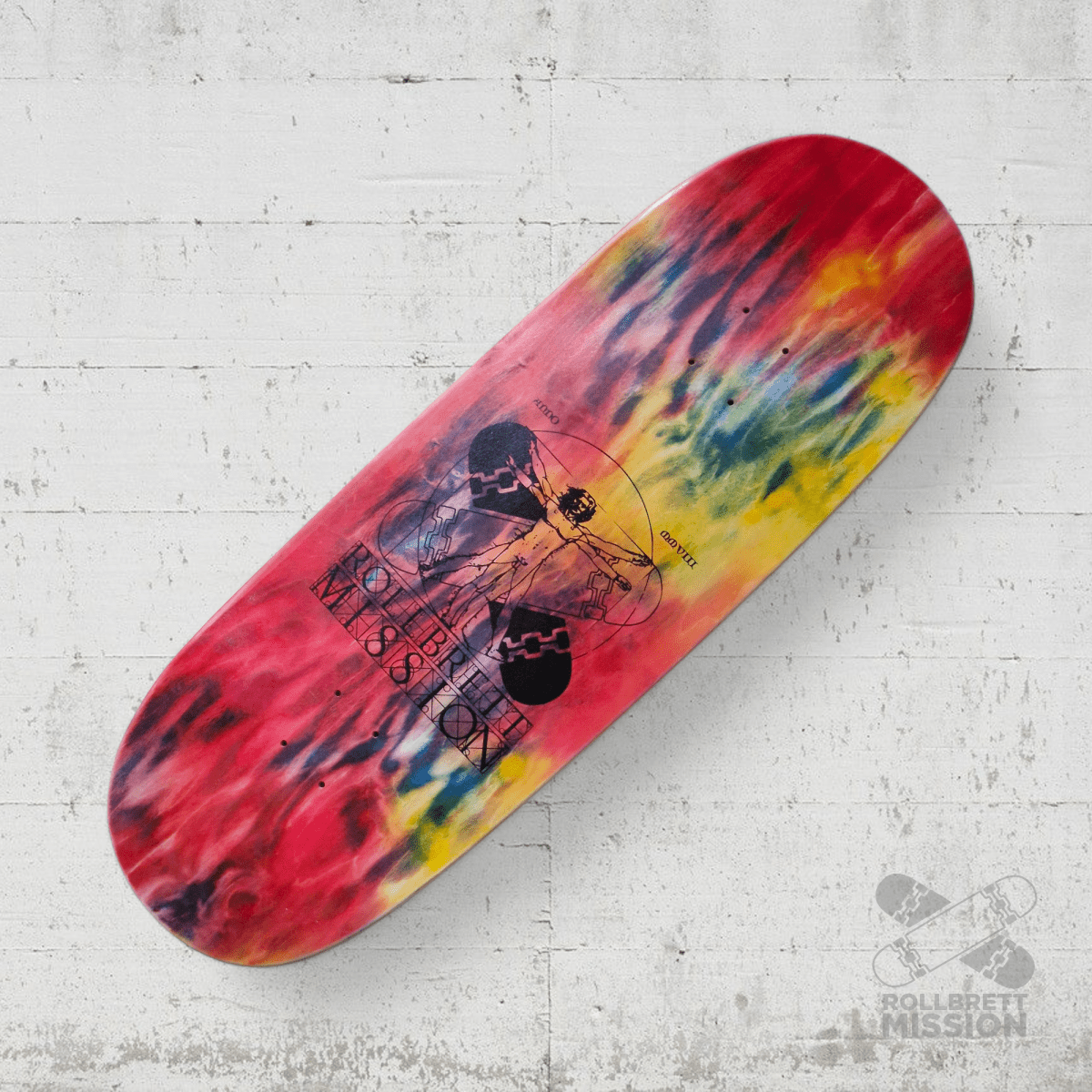 Rollbrett Mission BREITER BUBE Vitruvian 10.5 Deck Acid 18 - Skateboard - Decks - Rollbrett Mission