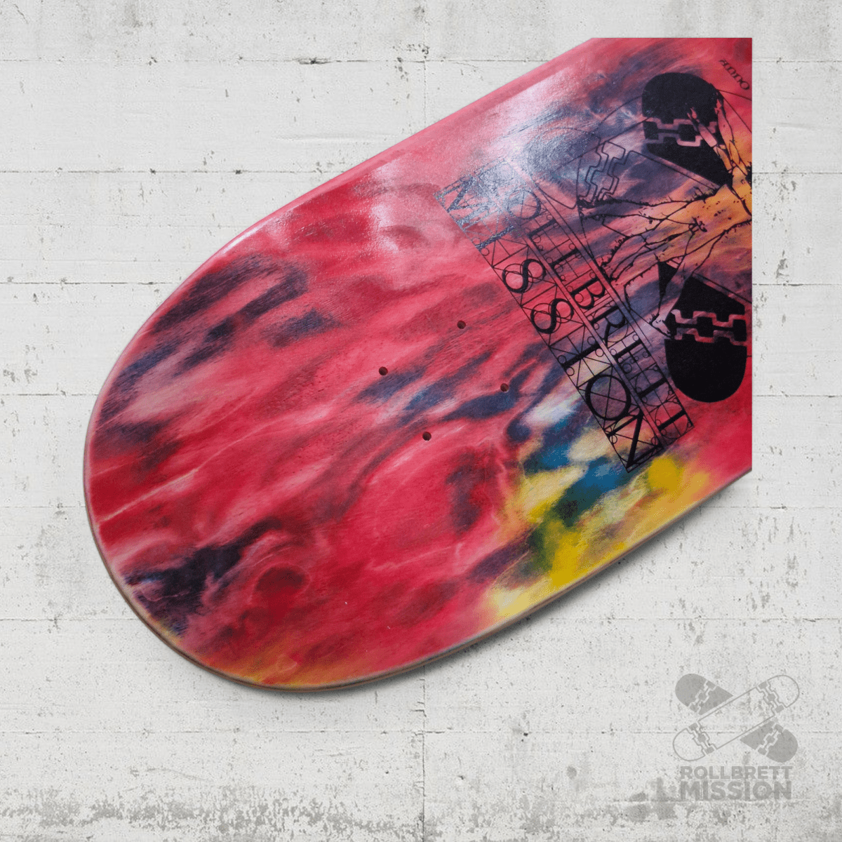 Rollbrett Mission BREITER BUBE Vitruvian 10.5 Deck Acid 18 - Skateboard - Decks - Rollbrett Mission