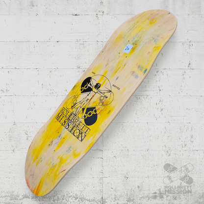 Rollbrett Mission BREITER BUBE Vitruvian 10.5 Deck Acid 20 - Skateboard - Decks - Rollbrett Mission