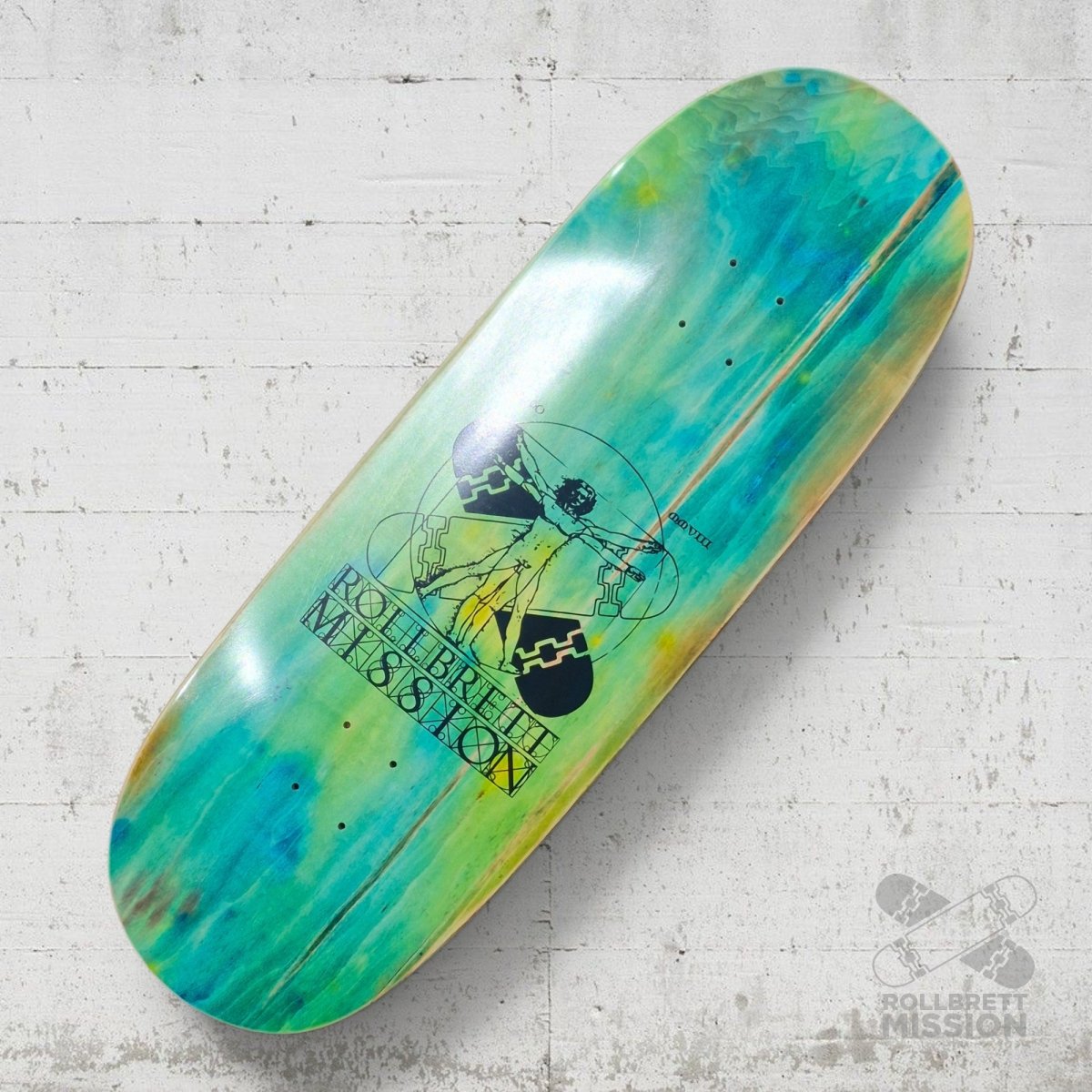 Rollbrett Mission BREITER BUBE Vitruvian 10.5 Deck Acid 21 - Skateboard-Decks - Rollbrett Mission