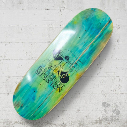 Rollbrett Mission BREITER BUBE Vitruvian 10.5 Deck Acid 21 - Skateboard-Decks - Rollbrett Mission