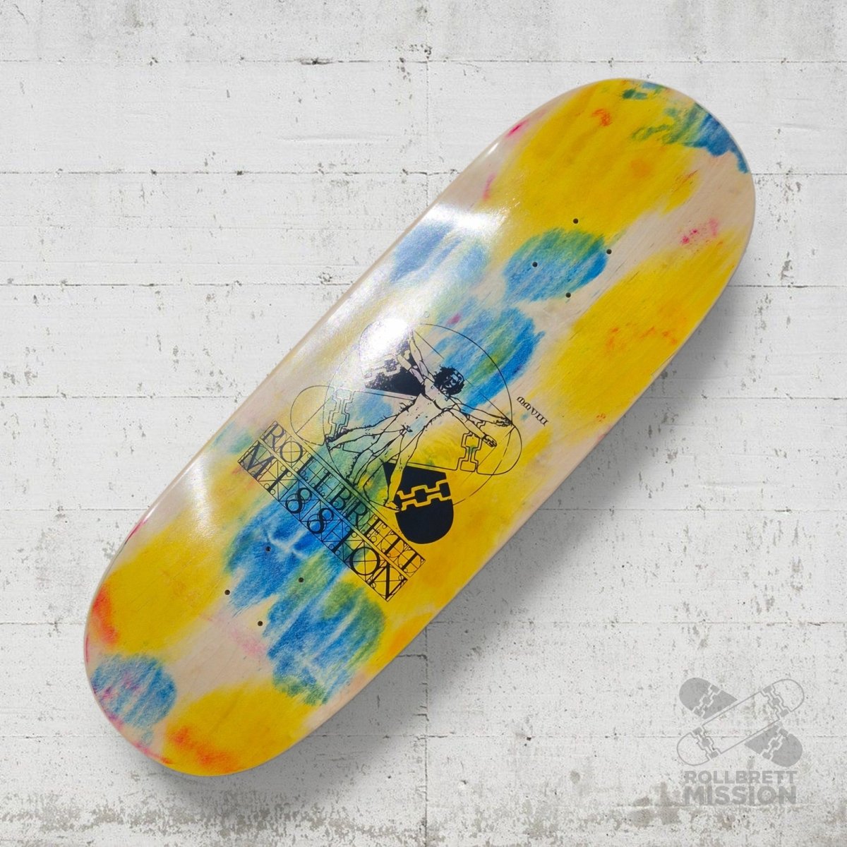 Rollbrett Mission BREITER BUBE Vitruvian 10.5 Deck Acid 22 - Skateboard-Decks - Rollbrett Mission