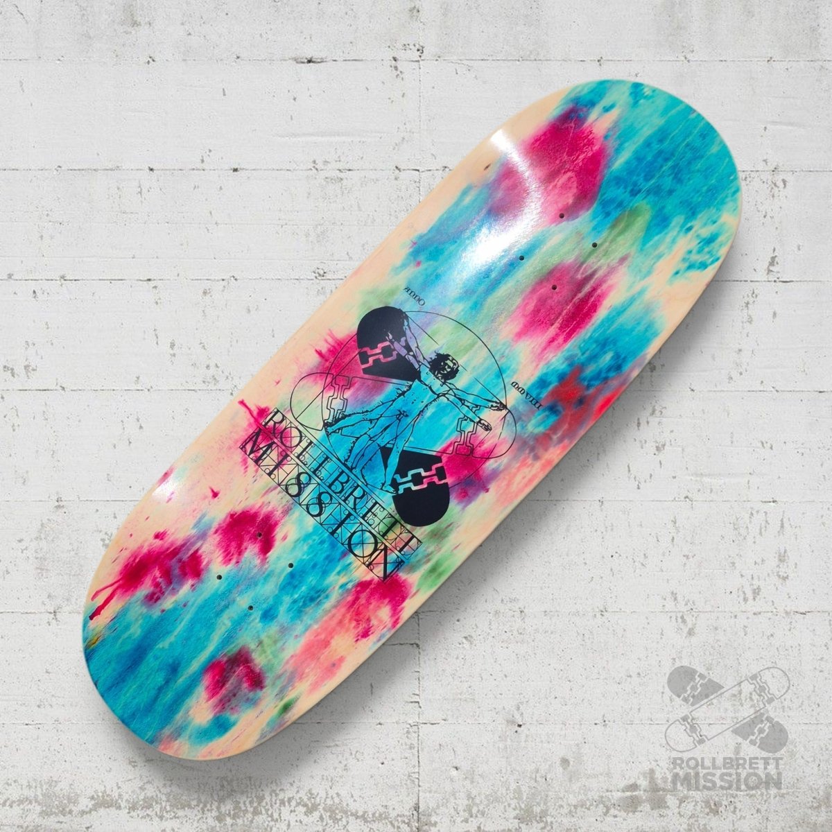 Rollbrett Mission BREITER BUBE Vitruvian 10.5 Deck Acid 23 - Skateboard-Decks - Rollbrett Mission