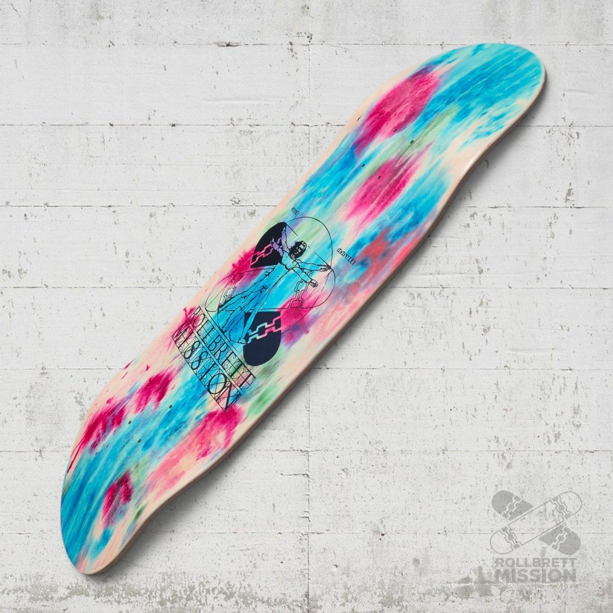 Rollbrett Mission BREITER BUBE Vitruvian 10.5 Deck Acid 23 - Skateboard-Decks - Rollbrett Mission
