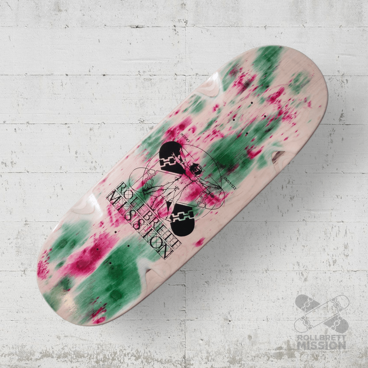 Rollbrett Mission BREITER BUBE Wheel Wells 10.5 Deck Acid 3 - Skateboard - Decks - Rollbrett Mission