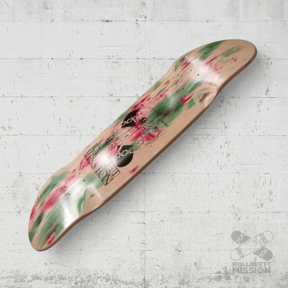 Rollbrett Mission BREITER BUBE Wheel Wells 10.5 Deck Acid 3 - Skateboard - Decks - Rollbrett Mission