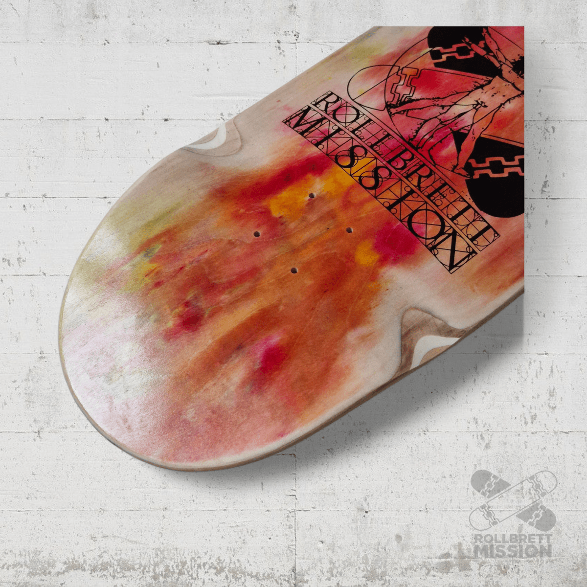 Rollbrett Mission BREITER BUBE Wheel Wells 10.5 Deck Acid 4 - Skateboard - Decks - Rollbrett Mission