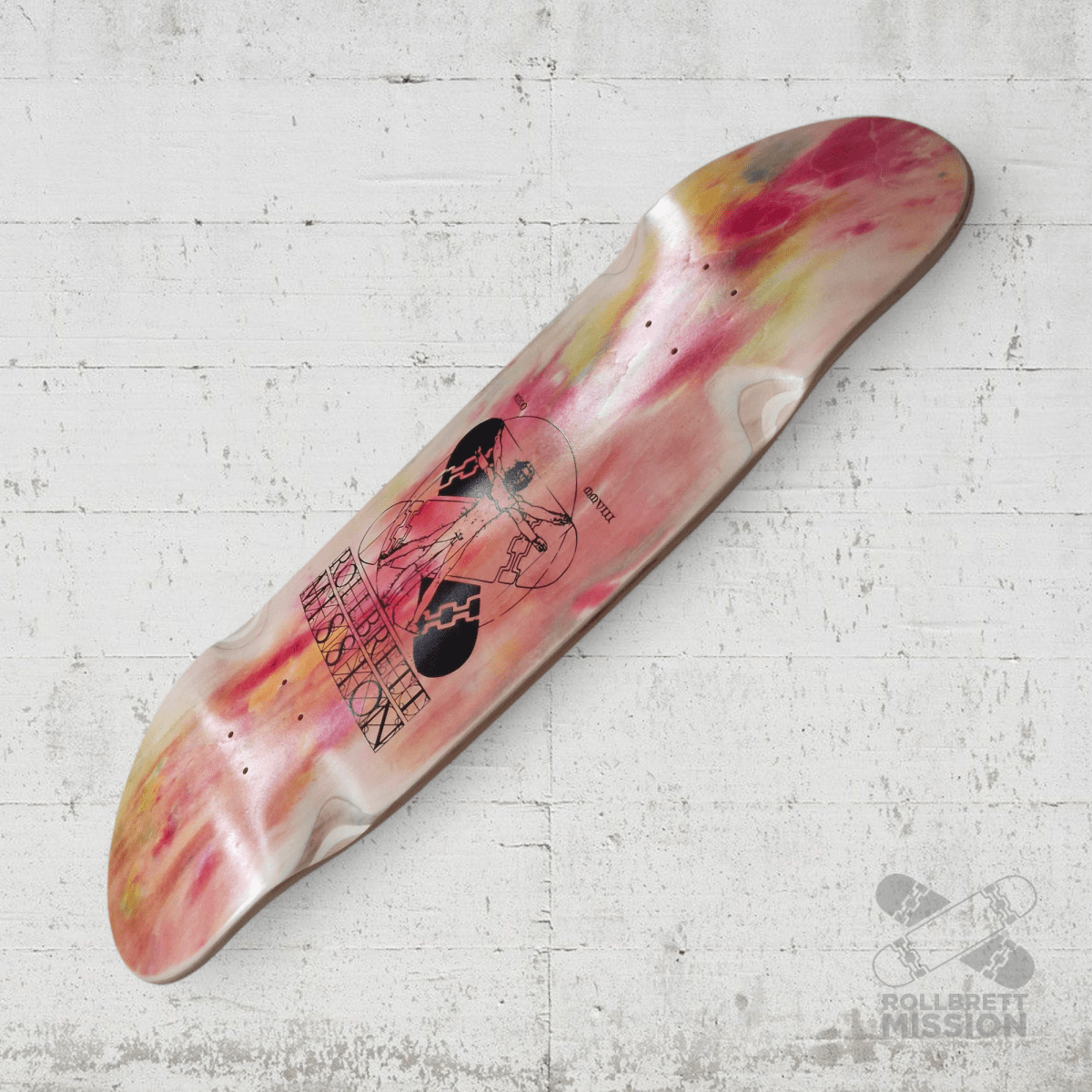 Rollbrett Mission BREITER BUBE Wheel Wells 10.5 Deck Acid 4 - Skateboard - Decks - Rollbrett Mission