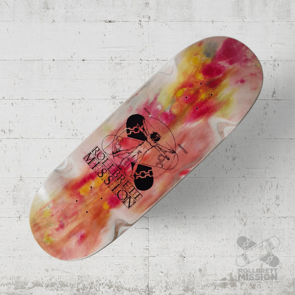 Rollbrett Mission BREITER BUBE Wheel Wells 10.5 Deck Acid 4 - Skateboard - Decks - Rollbrett Mission