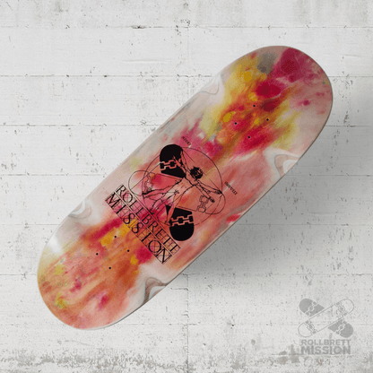 Rollbrett Mission BREITER BUBE Wheel Wells 10.5 Deck Acid 4 - Skateboard - Decks - Rollbrett Mission