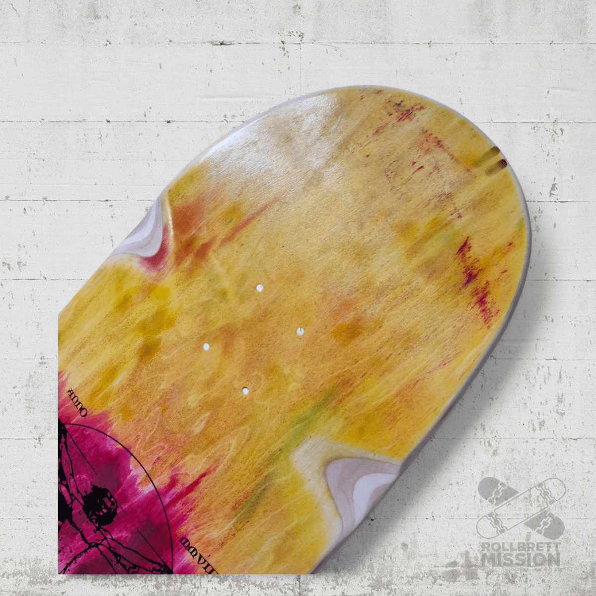 Rollbrett Mission BREITER BUBE Wheel Wells 10.5 Deck Acid 6 - Skateboard - Decks - Rollbrett Mission