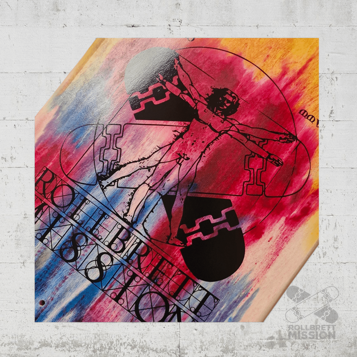 Rollbrett Mission BREITER BUBE Wheel Wells 10.5 Deck Acid 6 - Skateboard - Decks - Rollbrett Mission