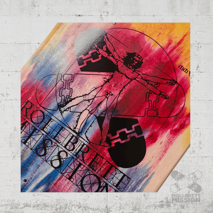 Rollbrett Mission BREITER BUBE Wheel Wells 10.5 Deck Acid 6 - Skateboard - Decks - Rollbrett Mission