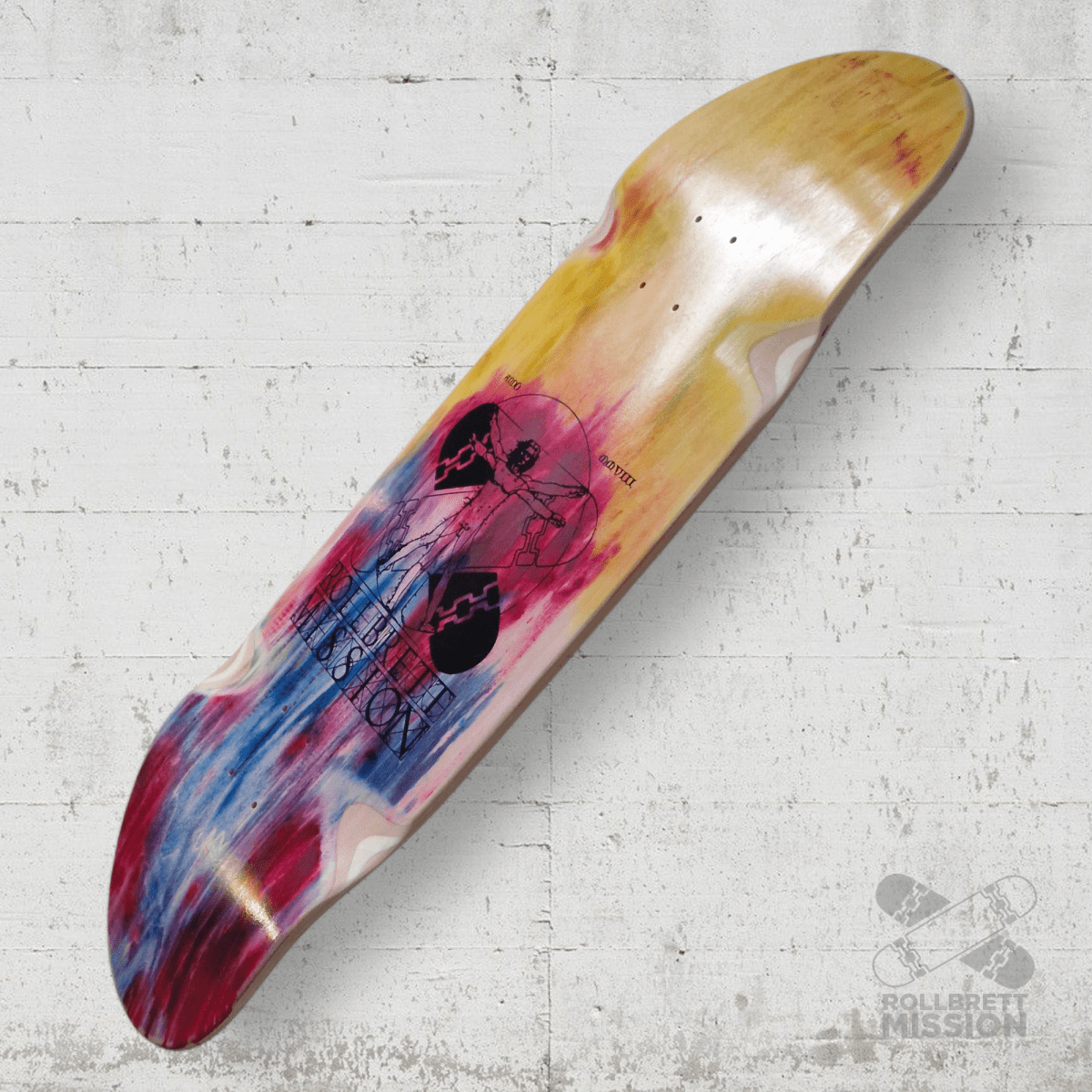 Rollbrett Mission BREITER BUBE Wheel Wells 10.5 Deck Acid 6 - Skateboard - Decks - Rollbrett Mission