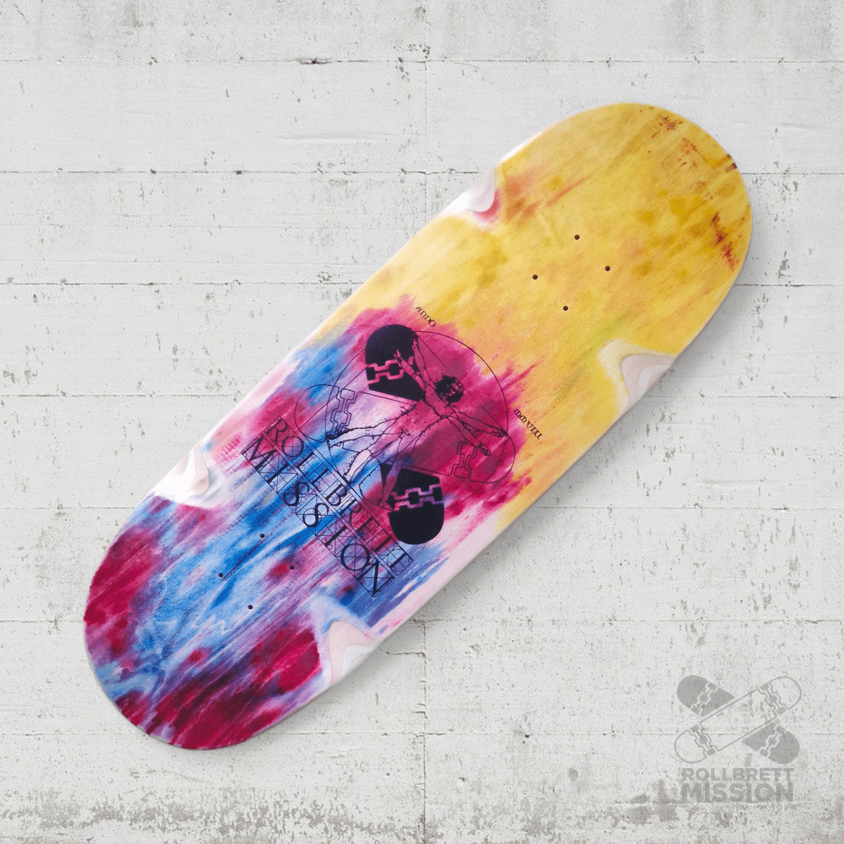 Rollbrett Mission BREITER BUBE Wheel Wells 10.5 Deck Acid 6 - Skateboard - Decks - Rollbrett Mission