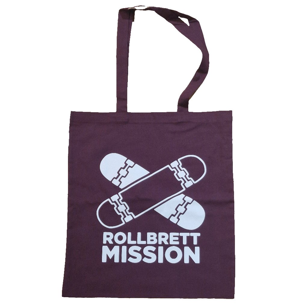 Rollbrett Mission Classic Turnbeutel Baumwolltasche burgunder - Taschen & Gepäck - Rollbrett Mission