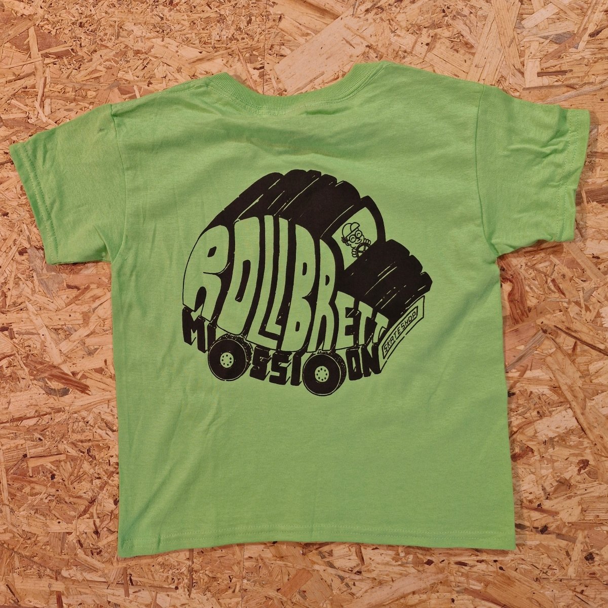 Rollbrett Mission Kids T-Shirt Gabbo lime green - Shirts & Tops - Rollbrett Mission