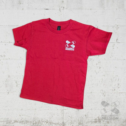 Rollbrett Mission Kids T-Shirt Mini Logo rot - Shirts & Tops - Rollbrett Mission