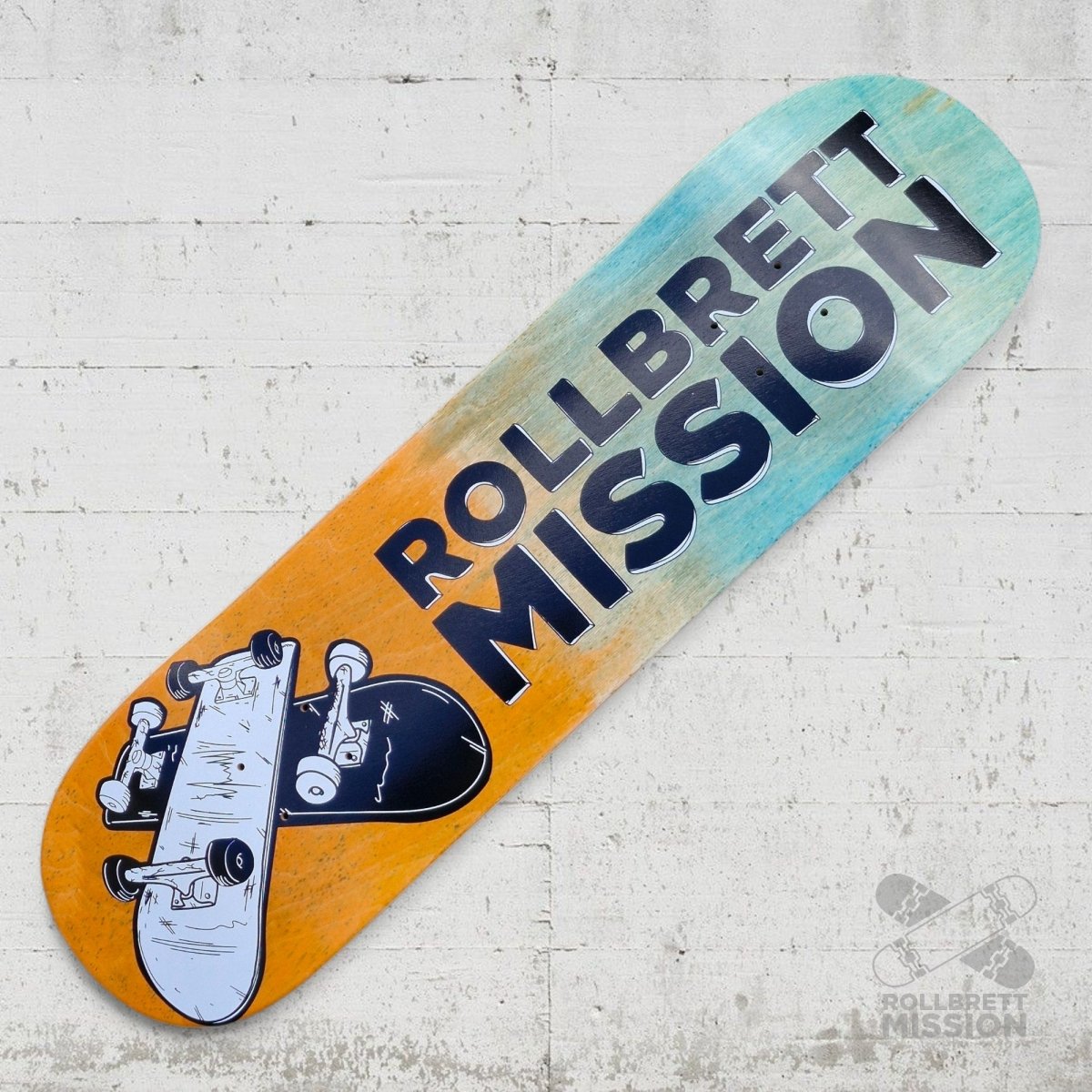 Rollbrett Mission KURZER ZWILLING 3D 8.25 Short Twintail Deck - Skateboard - Decks - Rollbrett Mission