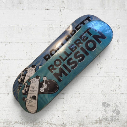 Rollbrett Mission KURZER ZWILLING 3D 8.25 Short Twintail Deck - Skateboard-Decks - Rollbrett Mission
