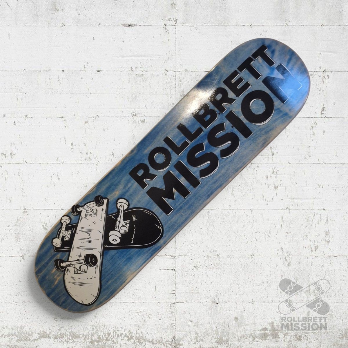 Rollbrett Mission KURZER ZWILLING 3D 8.25 Short Twintail Deck - Skateboard-Decks - Rollbrett Mission