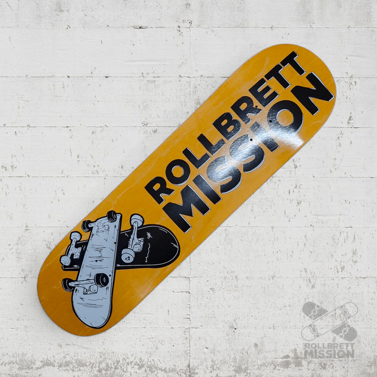 Rollbrett Mission KURZER ZWILLING 3D 8.25 Short Twintail Deck - Skateboard - Decks - Rollbrett Mission