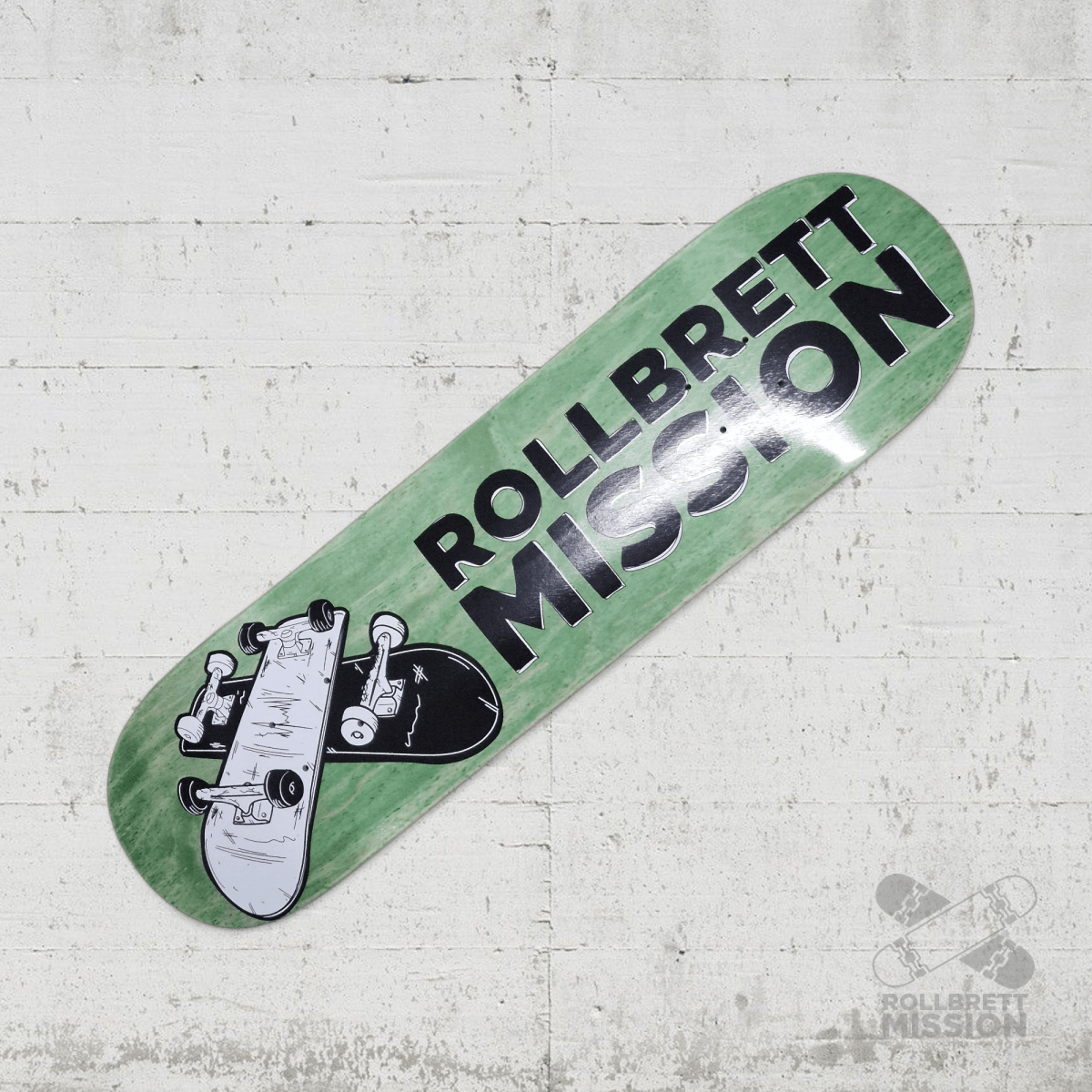 Rollbrett Mission KURZER ZWILLING 3D 8.25 Short Twintail Deck - Skateboard - Decks - Rollbrett Mission