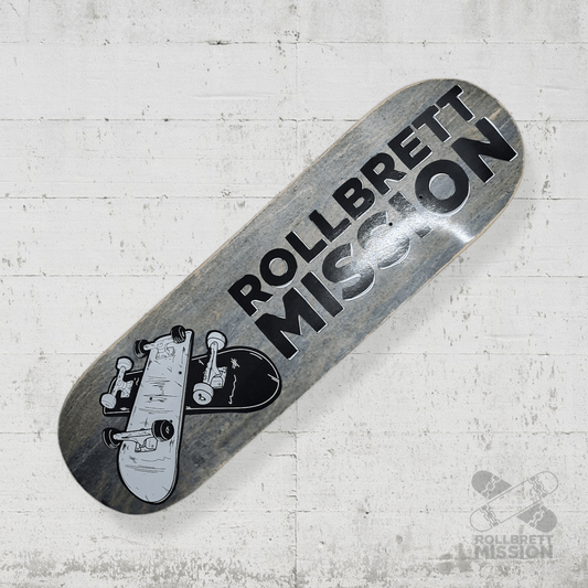 Rollbrett Mission KURZER ZWILLING 3D 9.0 Short Twintail Deck - Skateboard - Decks - Rollbrett Mission