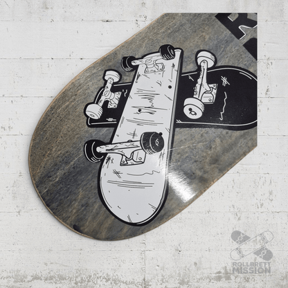 Rollbrett Mission KURZER ZWILLING 3D 9.0 Short Twintail Deck - Skateboard - Decks - Rollbrett Mission