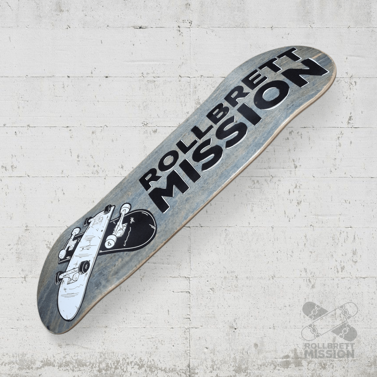 Rollbrett Mission KURZER ZWILLING 3D 9.0 Short Twintail Deck - Skateboard - Decks - Rollbrett Mission